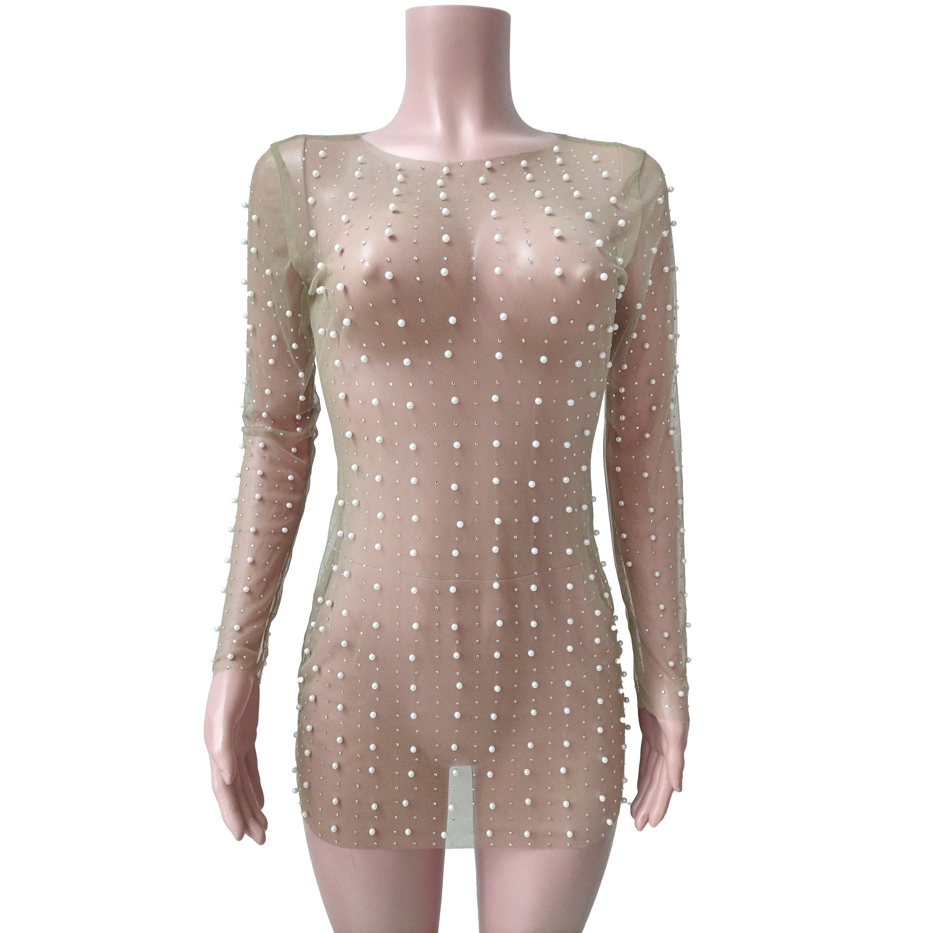 Spring/Summer Women's Fashion Sheer Pearl Beach Dress(multi colors) Available