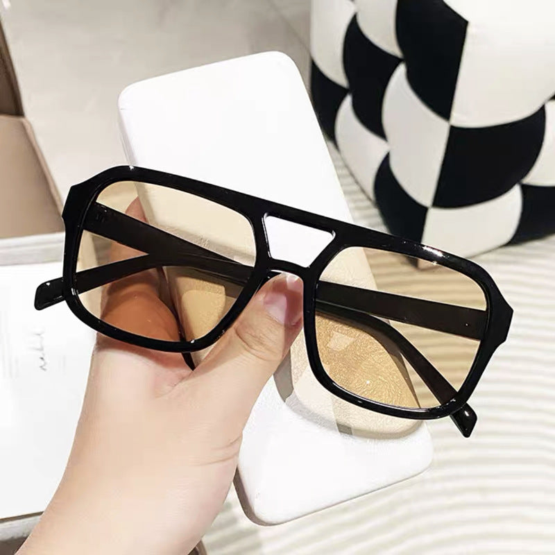 Vintage Oversized Yellow Sunglasses for Women (multi colors)