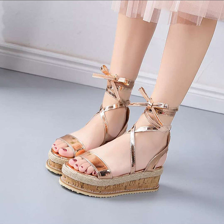 Women’s Strappy Platform Sandals( multi colors)