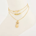 Pineapple Pendant Beaded Anklet Summer Beach Fashion