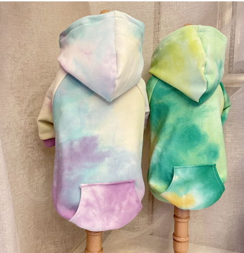 Tie-Dye Sweater for Pets Fashion Trend.