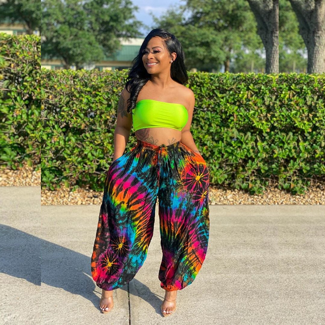 Casual Loose Printed Street Pants for Women plus size available (multi color)