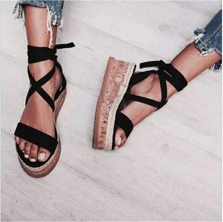 Women’s Strappy Platform Sandals( multi colors)