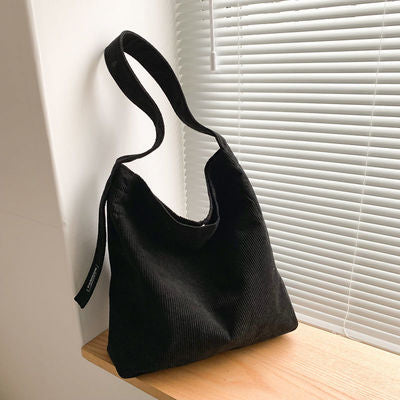 Corduroy Bucket Bag for Students and Young Adults