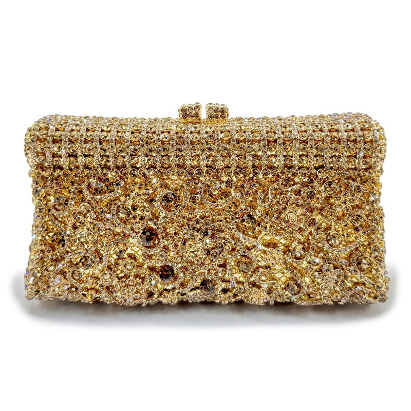 Handmade Crystal Evening Clutch Bag for Women – Elegant Party Purse
