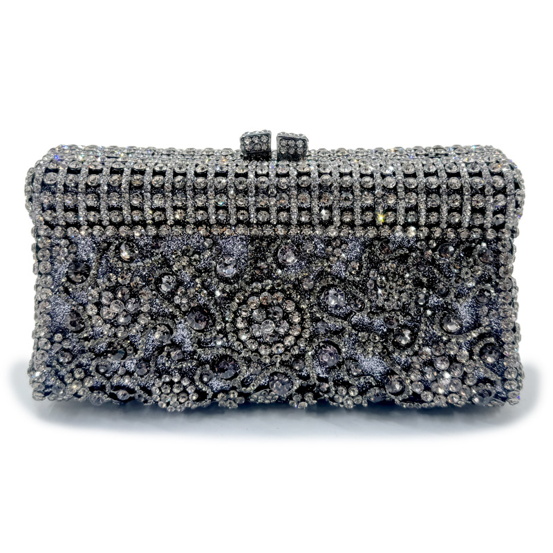 Handmade Crystal Evening Clutch Bag for Women – Elegant Party Purse