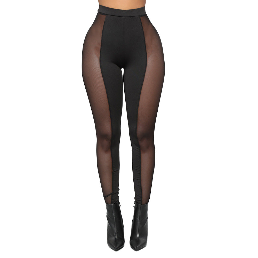 New fashion legging with a sheer seam for that perfect amount of sexy