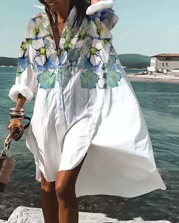 Summer Super Comfy Women's Fashion Printed Plus Size Dress