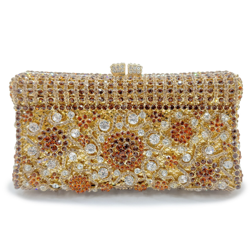 Handmade Crystal Evening Clutch Bag for Women – Elegant Party Purse