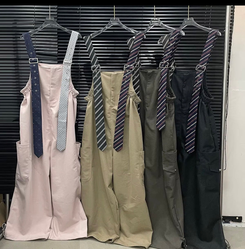 The Uptown Tie-Strap Overalls