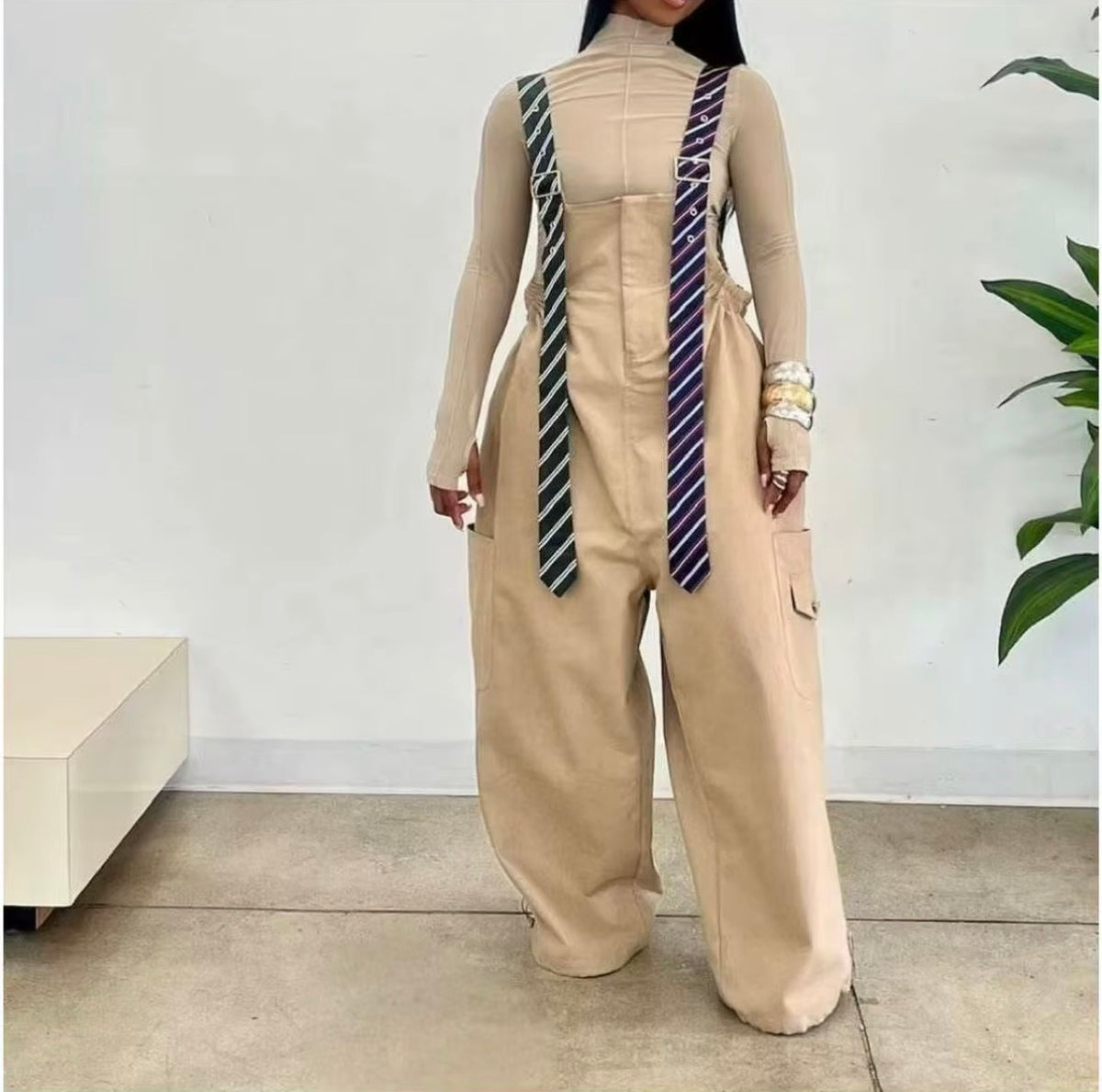 The Uptown Tie-Strap Overalls