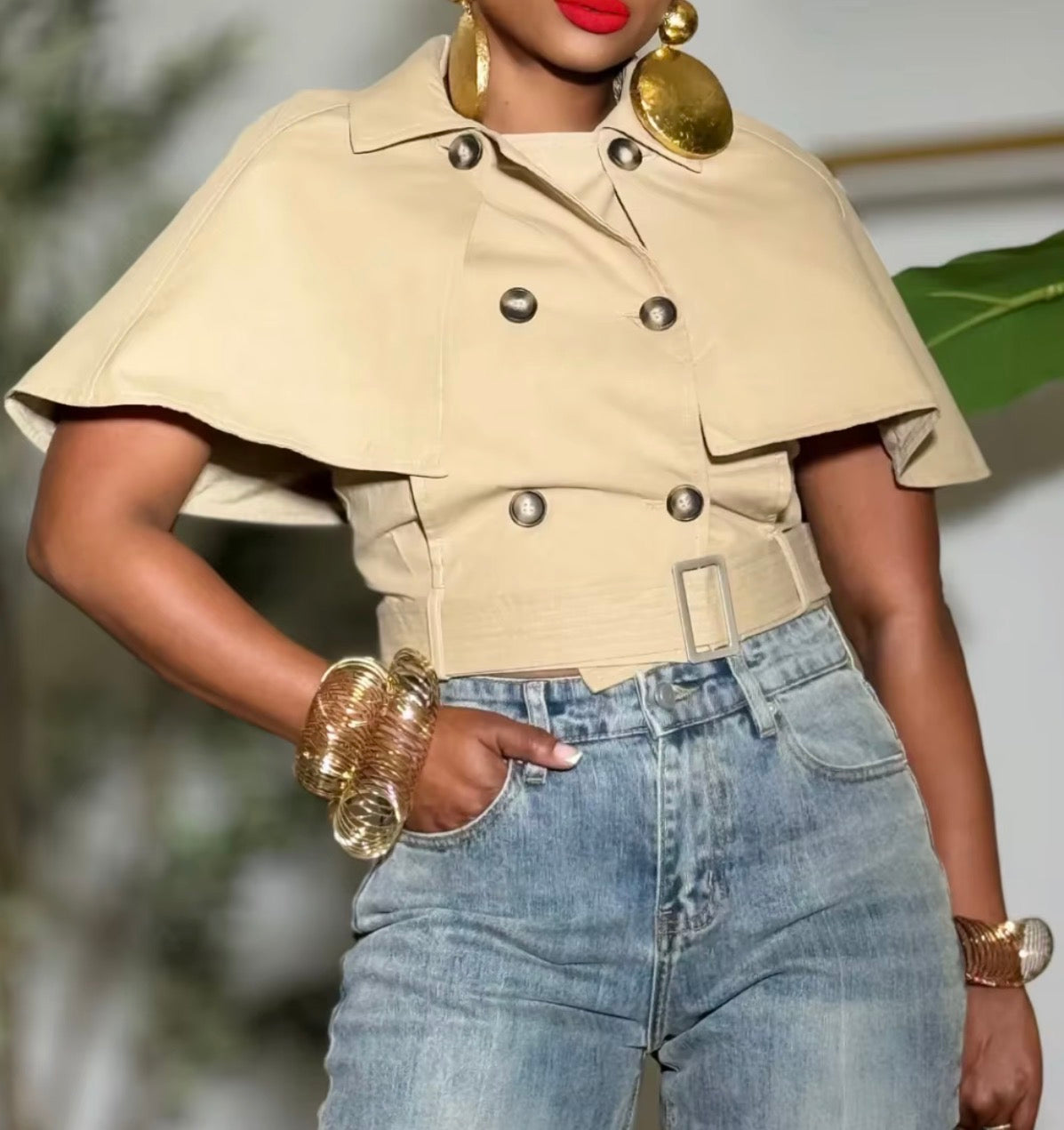 The Kensington Cape Trench Vest.