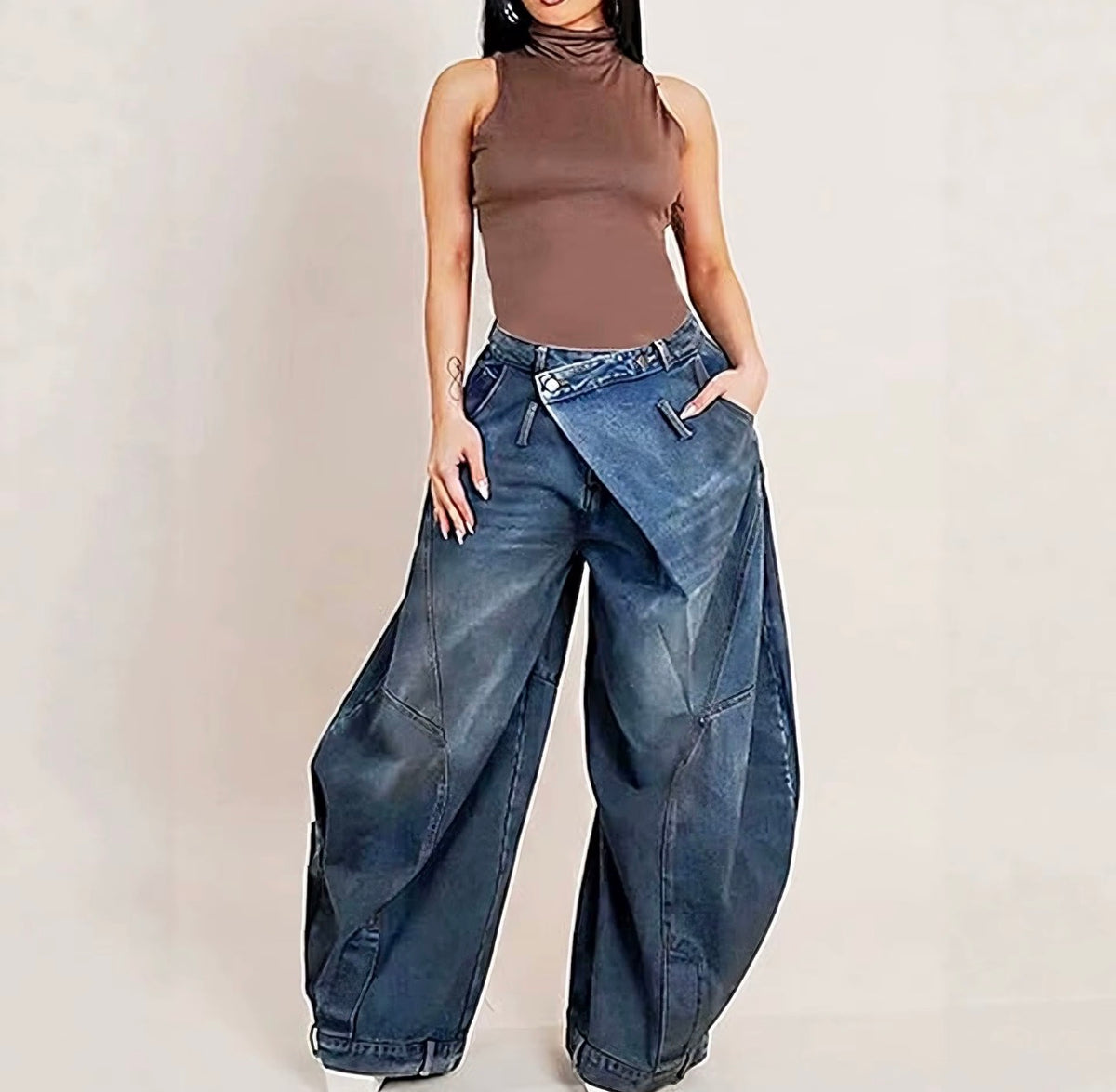 The Off-Center Barrel Jeans