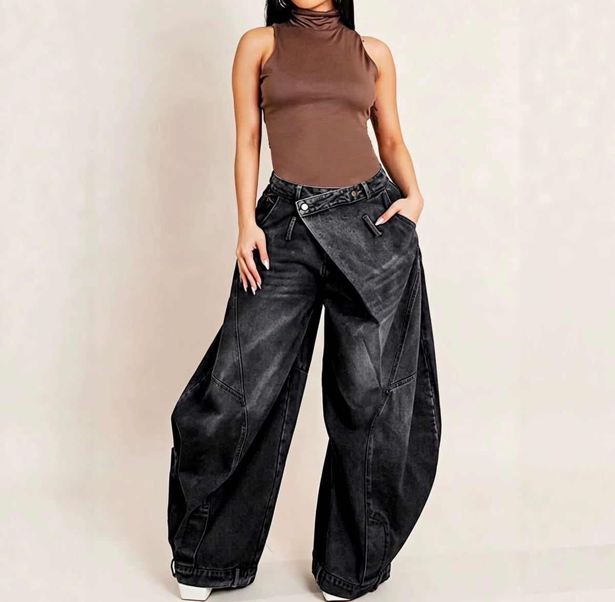 The Off-Center Barrel Jeans