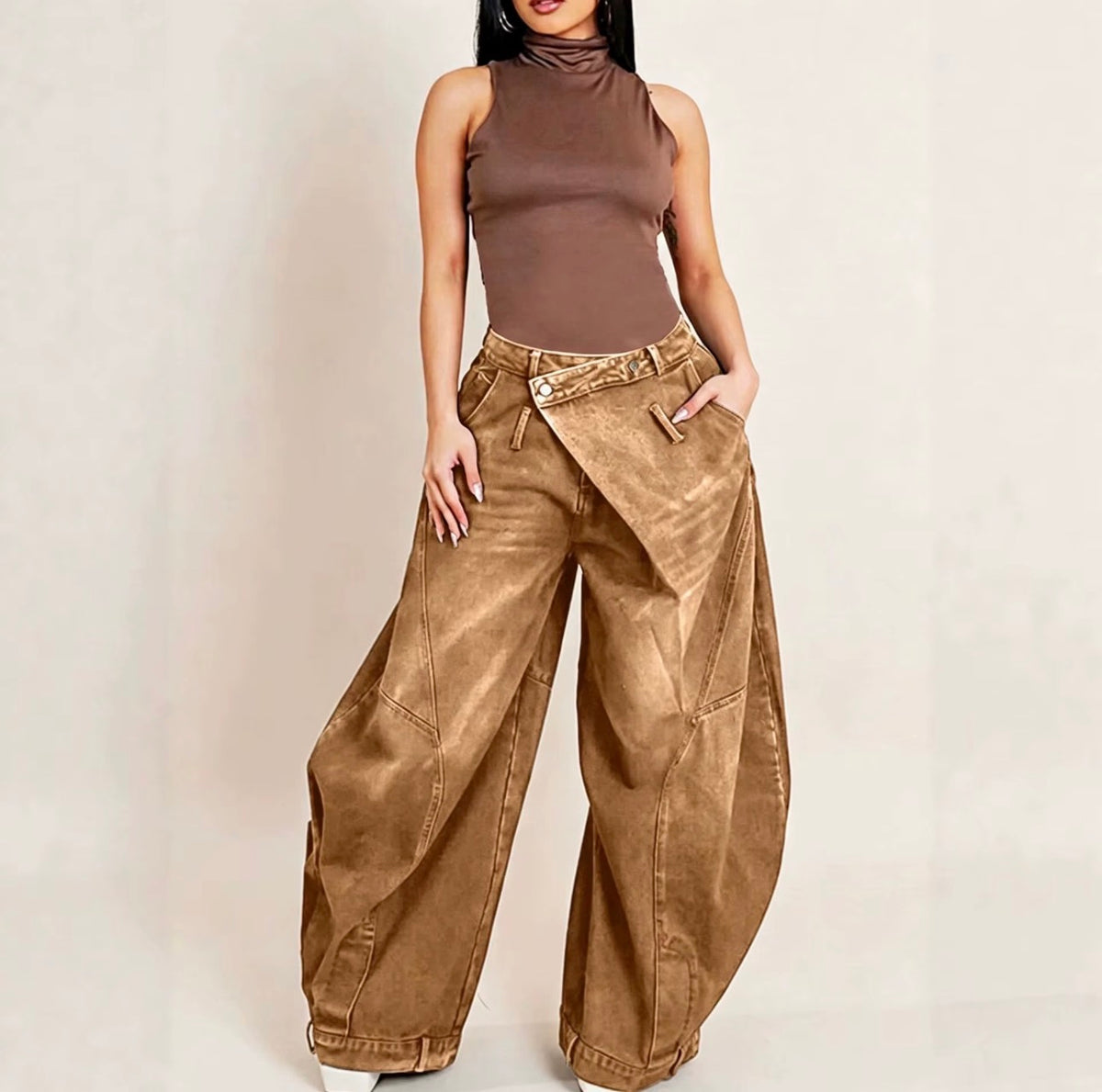 The Off-Center Barrel Jeans