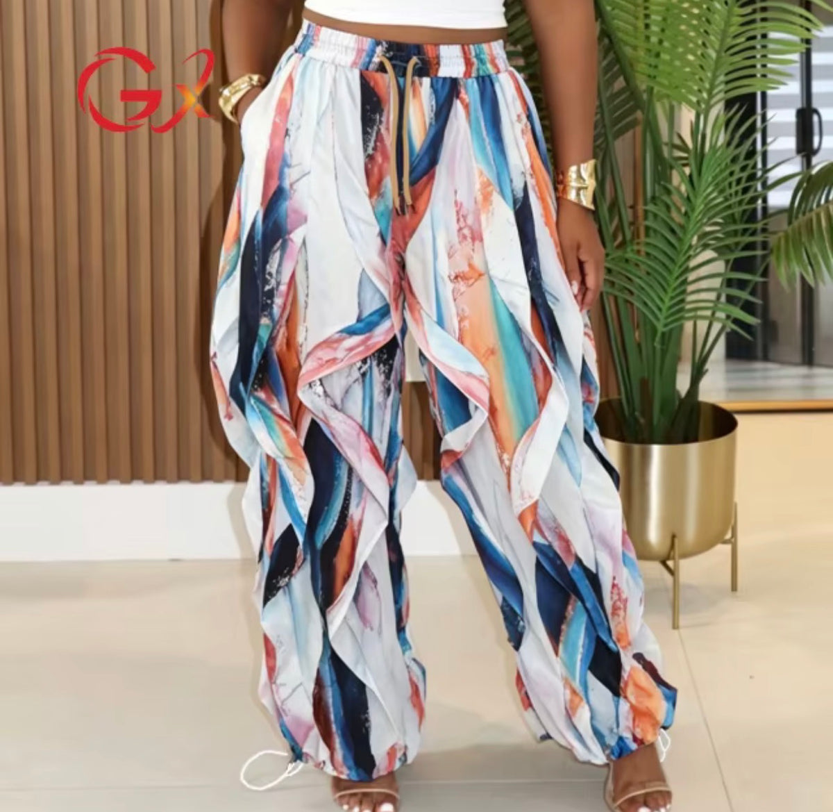 Cascade Ruffle Pants