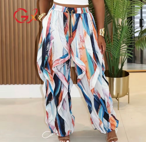 Cascade Ruffle Pants