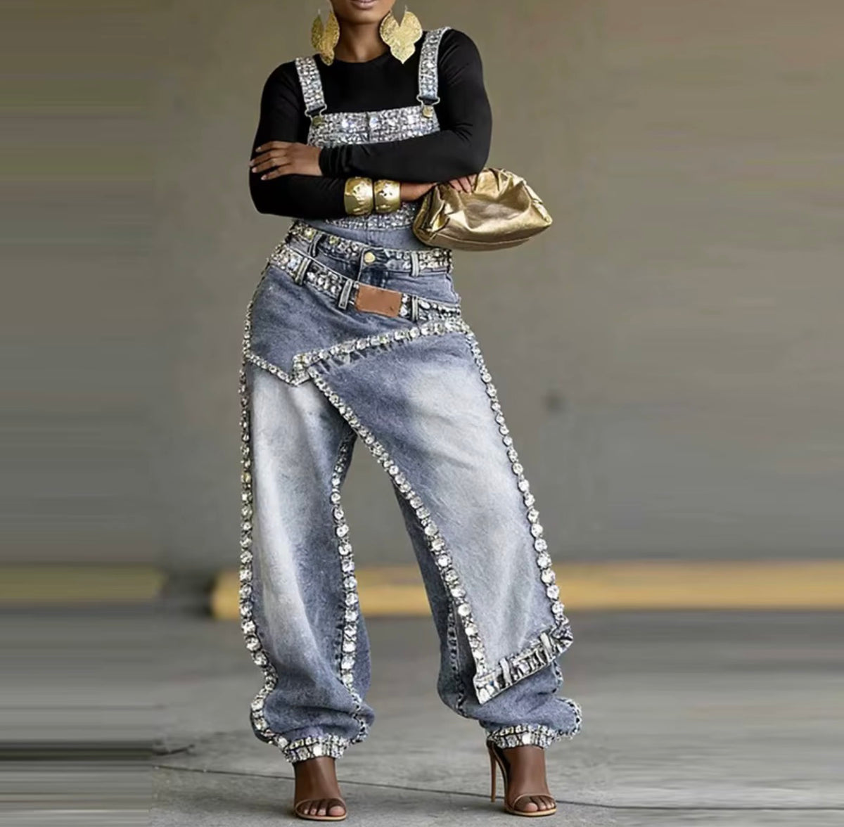 Dazzle Denim Overalls