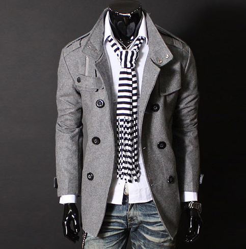 Modern Men's Woolen Jacket