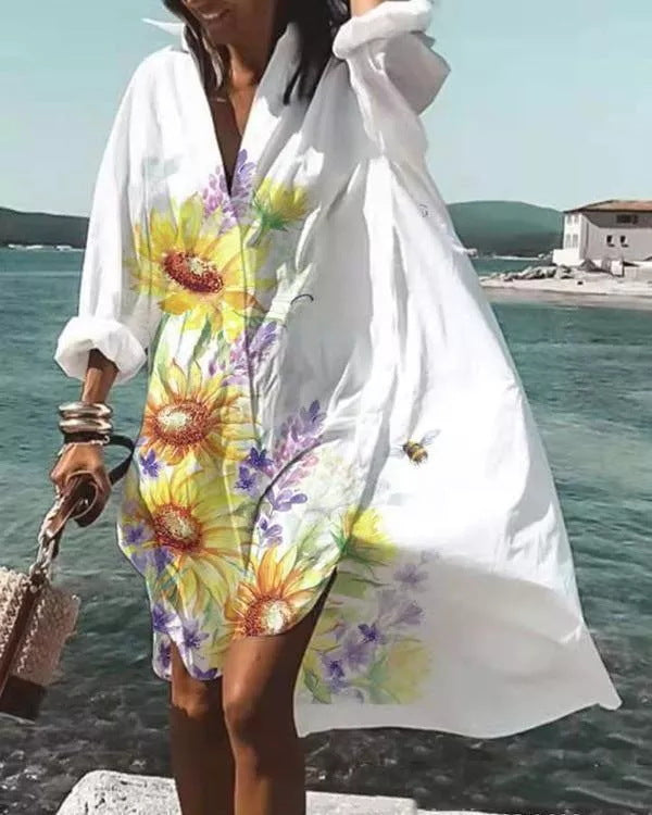Summer Super Comfy Women's Fashion Printed Plus Size Dress