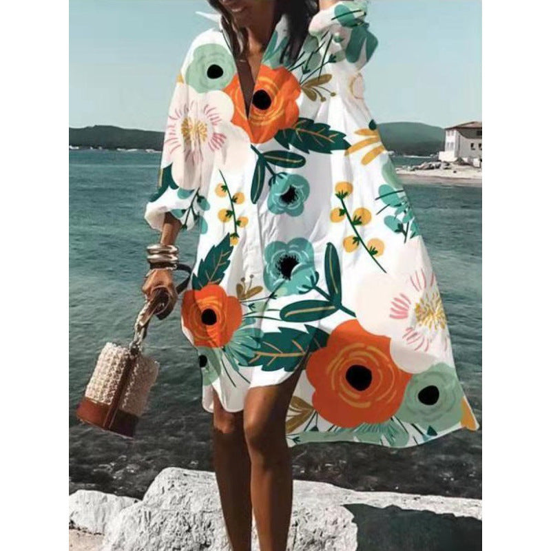 Summer Super Comfy Women's Fashion Printed Plus Size Dress