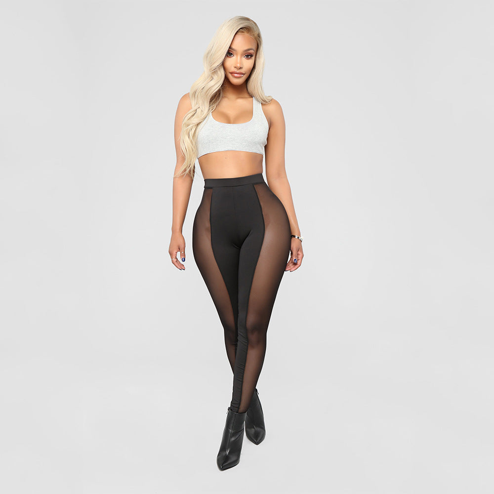 New fashion legging with a sheer seam for that perfect amount of sexy