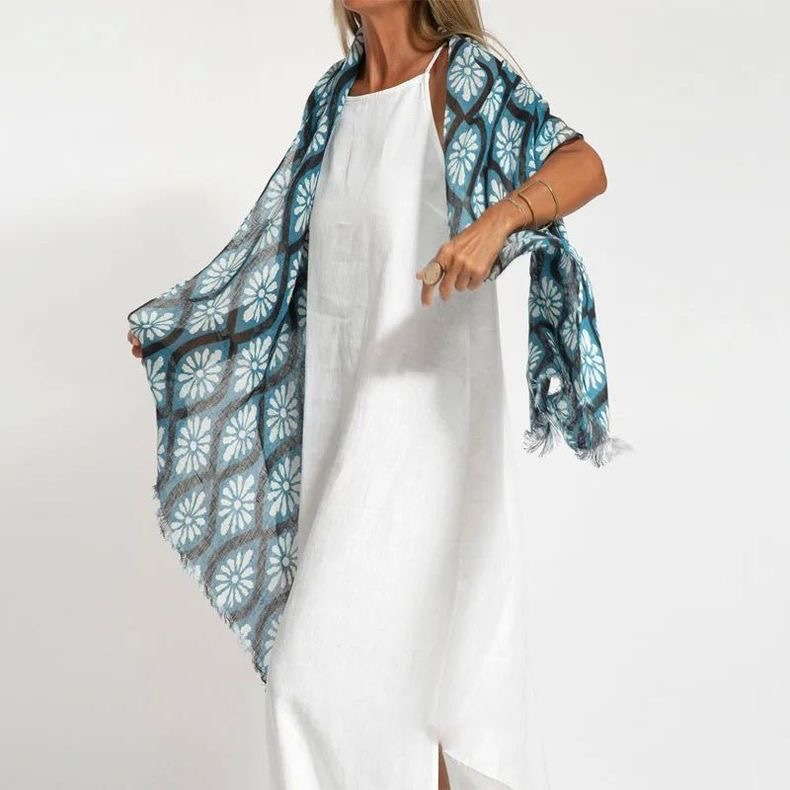 Casual Cotton & Linen Split Sling Dress for Women