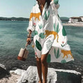 Summer Super Comfy Women's Fashion Printed Plus Size Dress