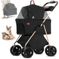 Ingborsa Pet Stroller 3 in 1 Multifunction Pet Travel System4 Wheel Foldable Pet Stroller with Storage Basket for Small Medium Dogs & Cats.