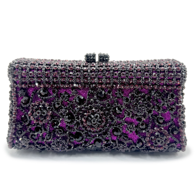 Handmade Crystal Evening Clutch Bag for Women – Elegant Party Purse