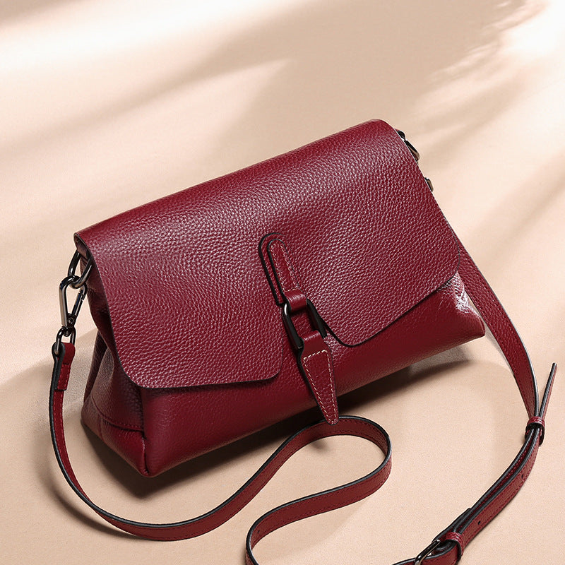genuine leather shoulder bag