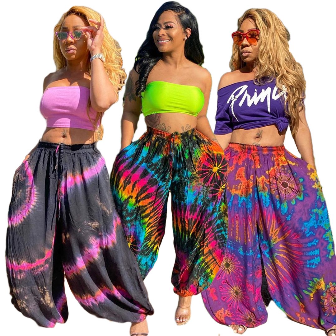 Casual Loose Printed Street Pants for Women plus size available (multi color)