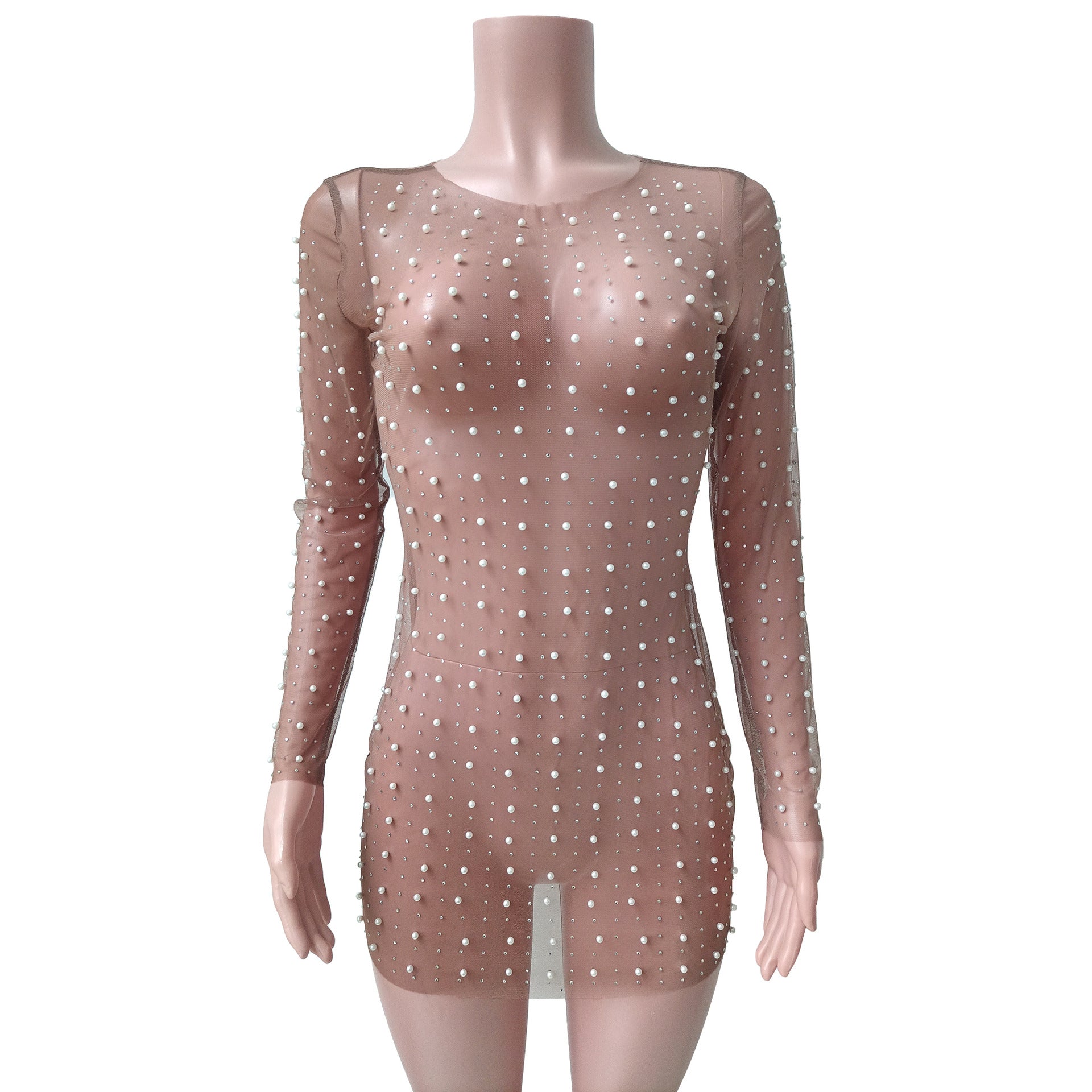 Spring/Summer Women's Fashion Sheer Pearl Beach Dress(multi colors) Available