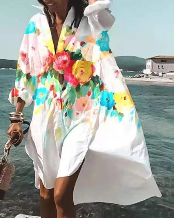Summer Super Comfy Women's Fashion Printed Plus Size Dress